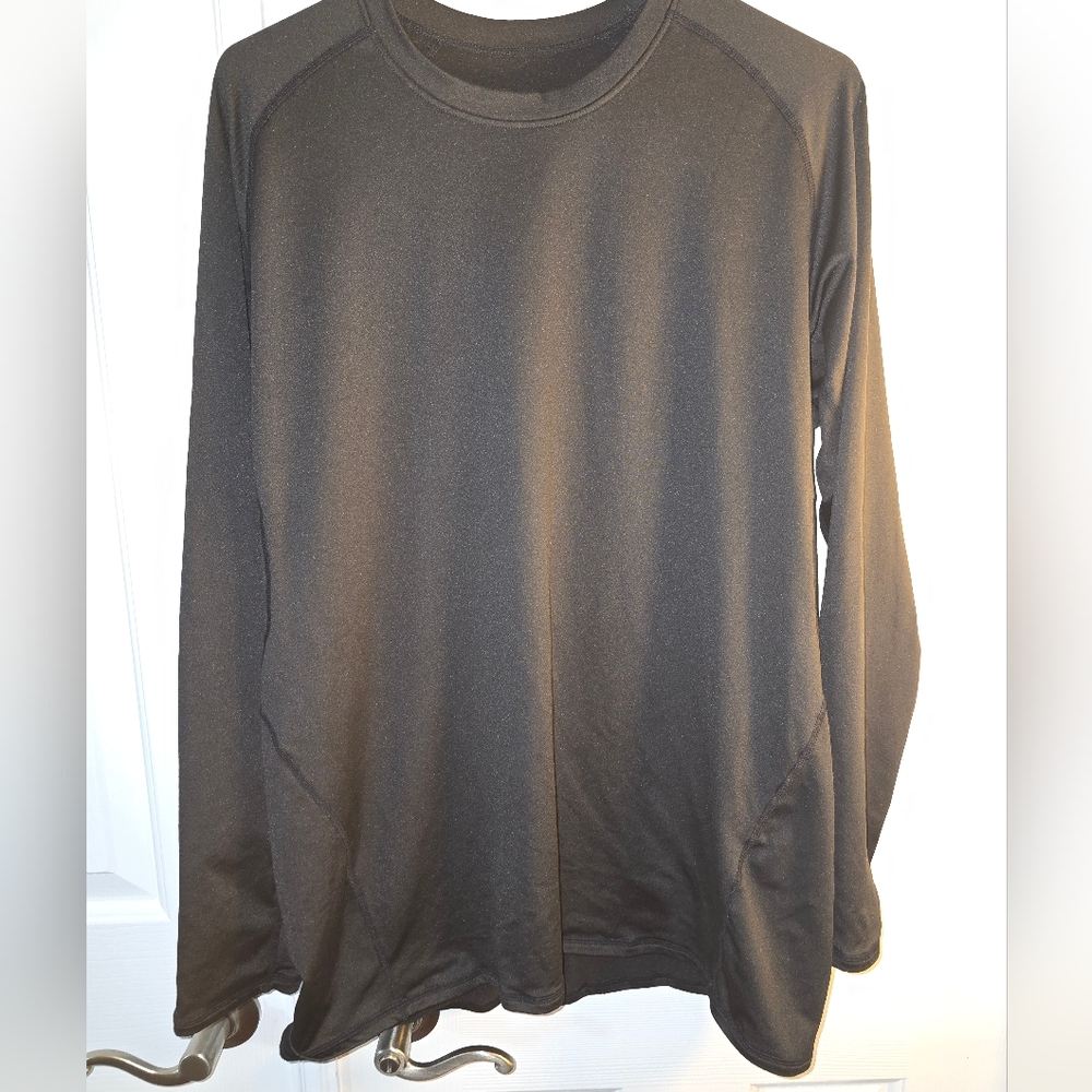 Men's Black Long Sleeve Shirt Thermal Compression XXL